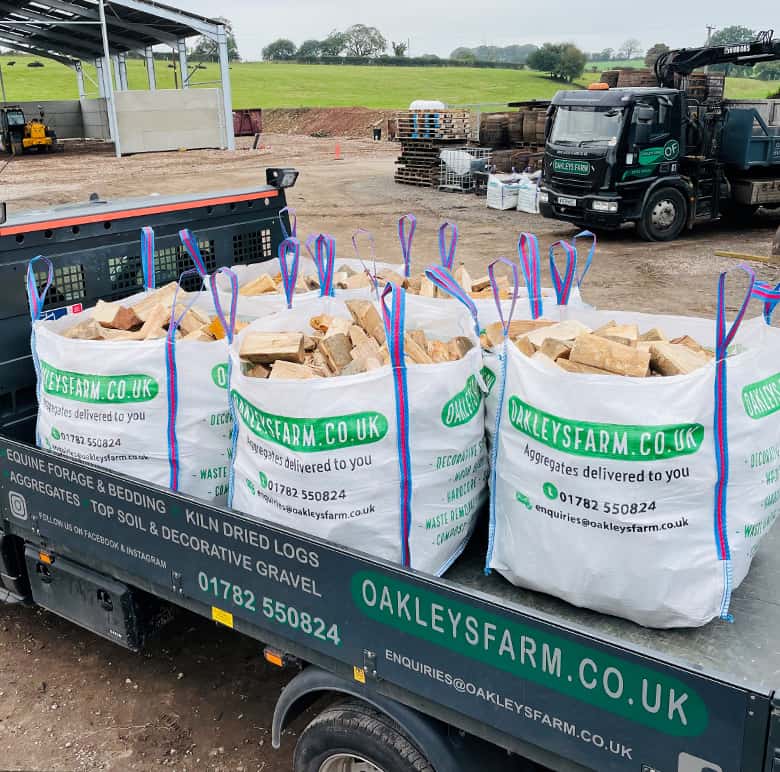 Kiln Dried Logs loaded onto transport