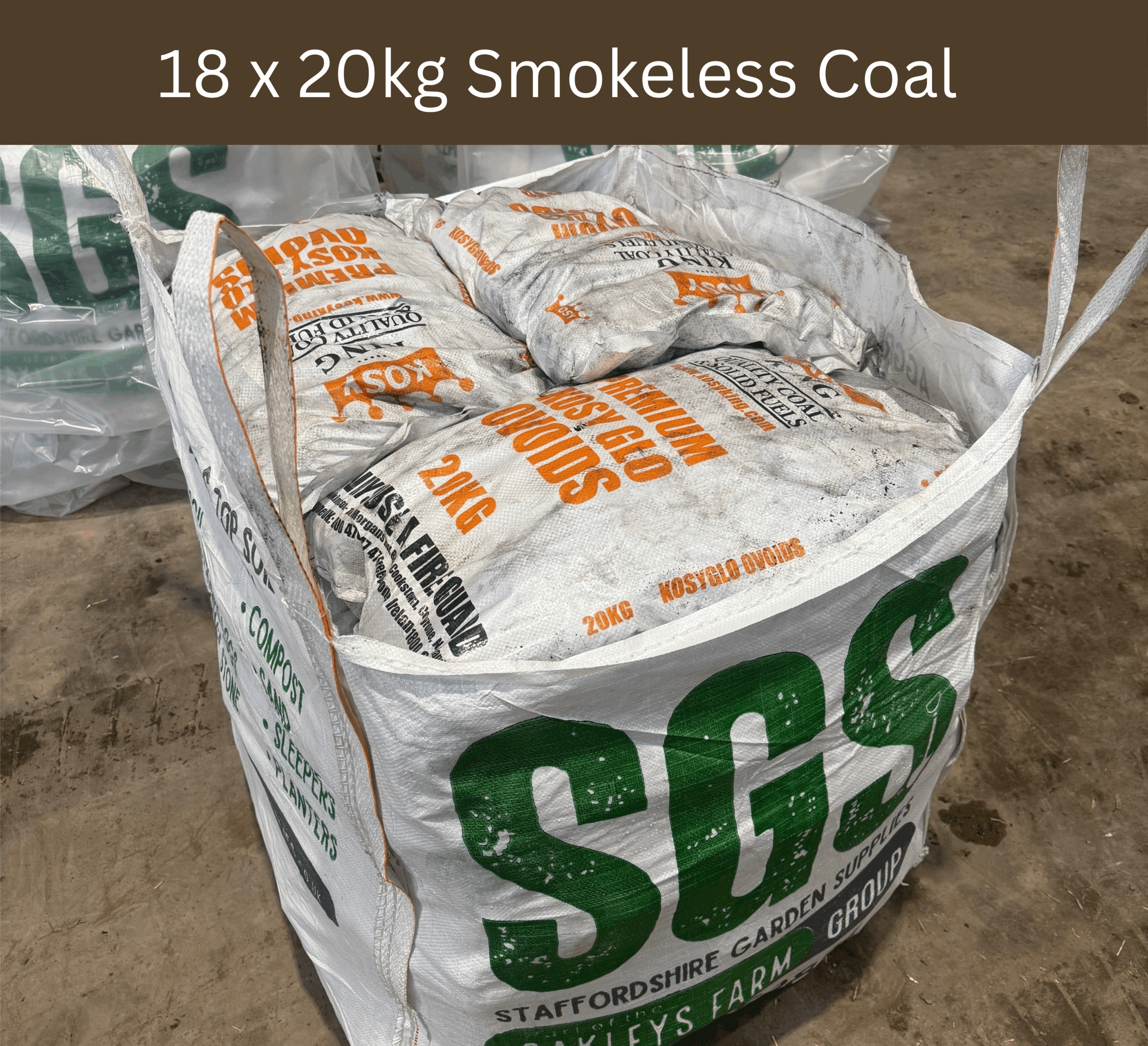 18 x 20kg Smokeless Coal