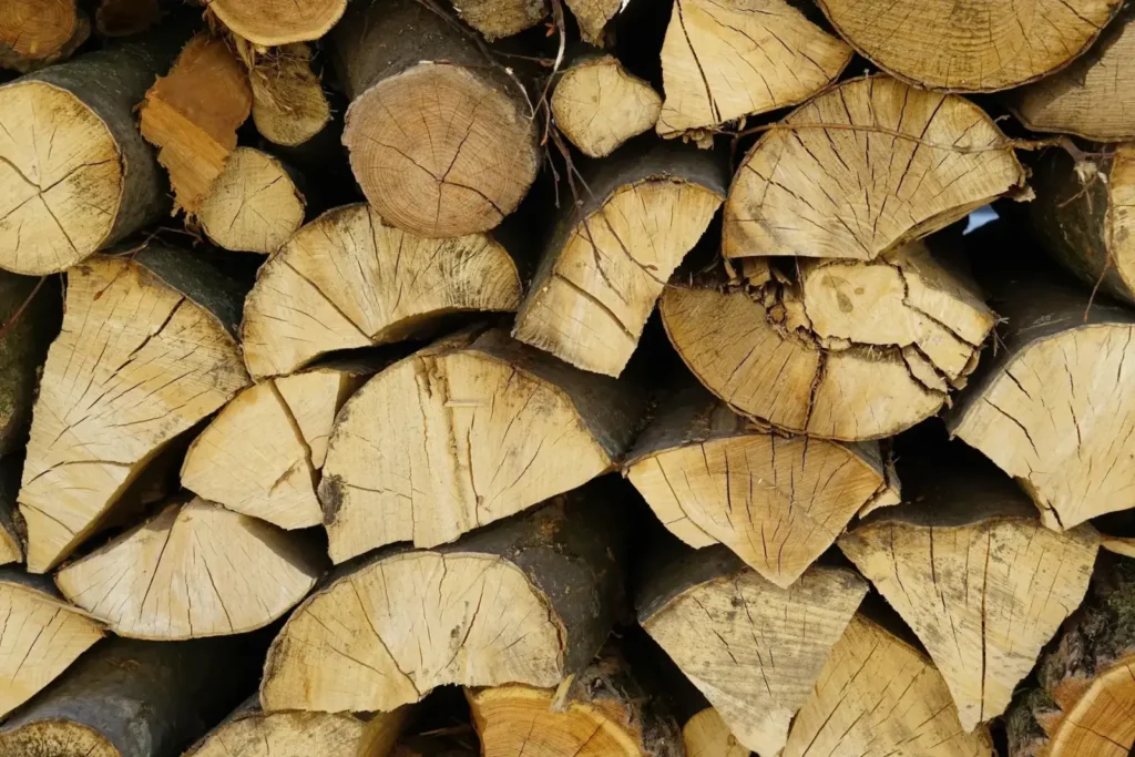 Kiln Dried Logs in a pile